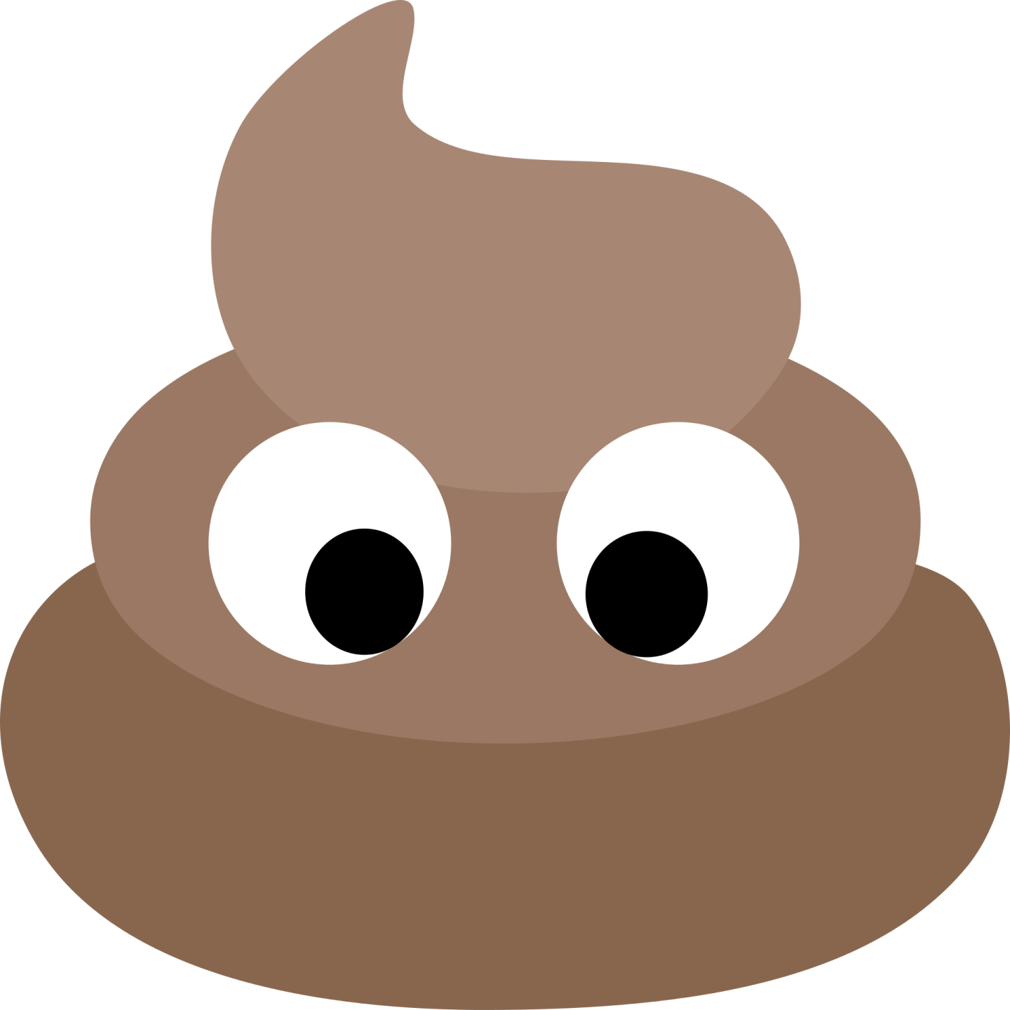 a brown poo with big eyes