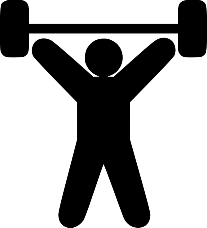 a man lifting a barbell