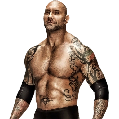 a man with tattoos on his chest and arms