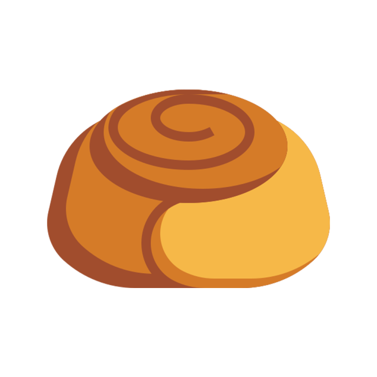 a loaf of bread on a white background