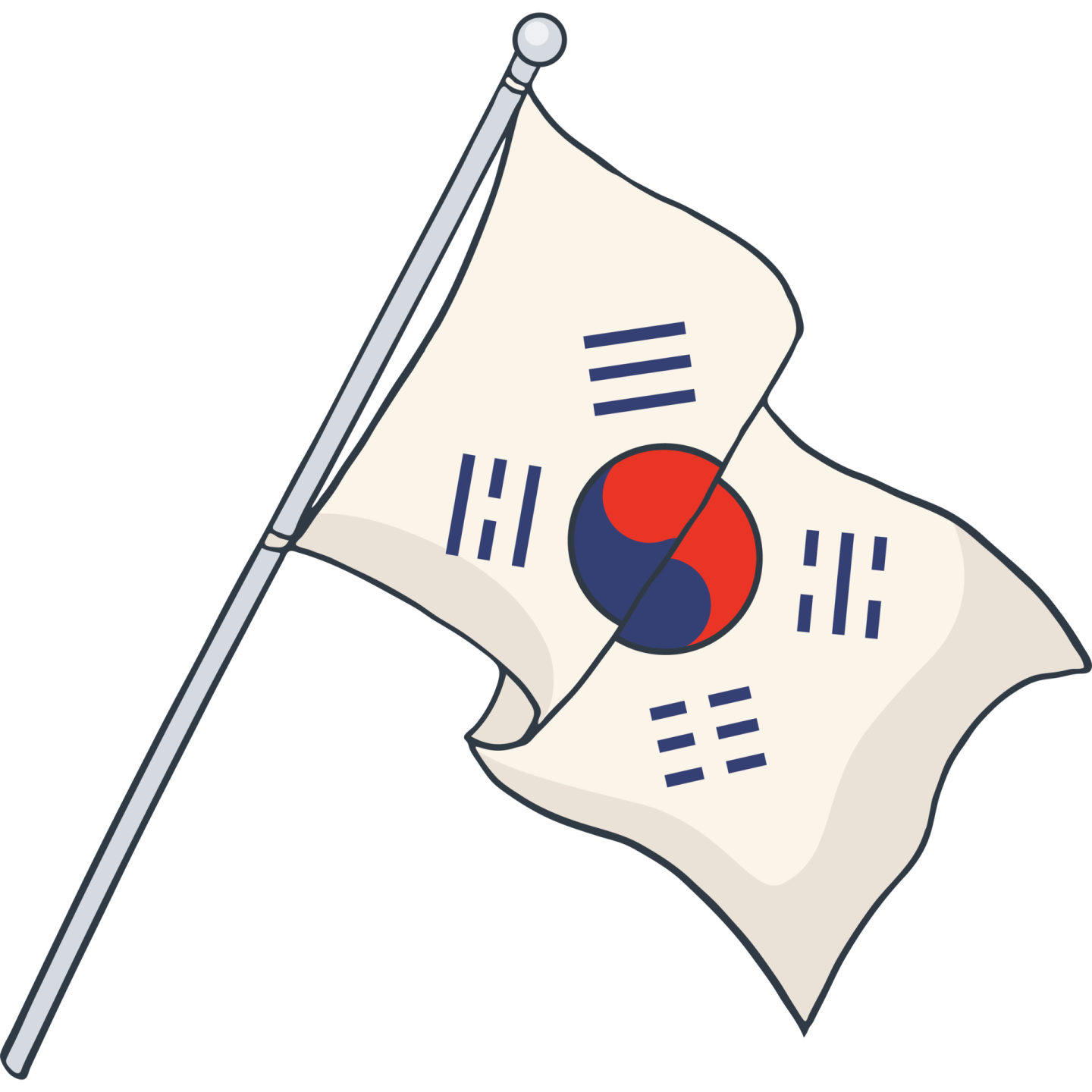 the flag of south korea