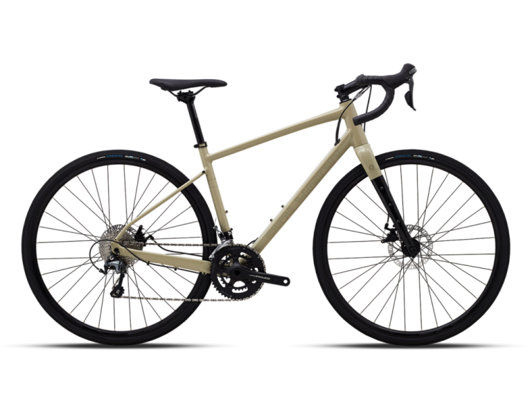 a bike with a white background and black rims
