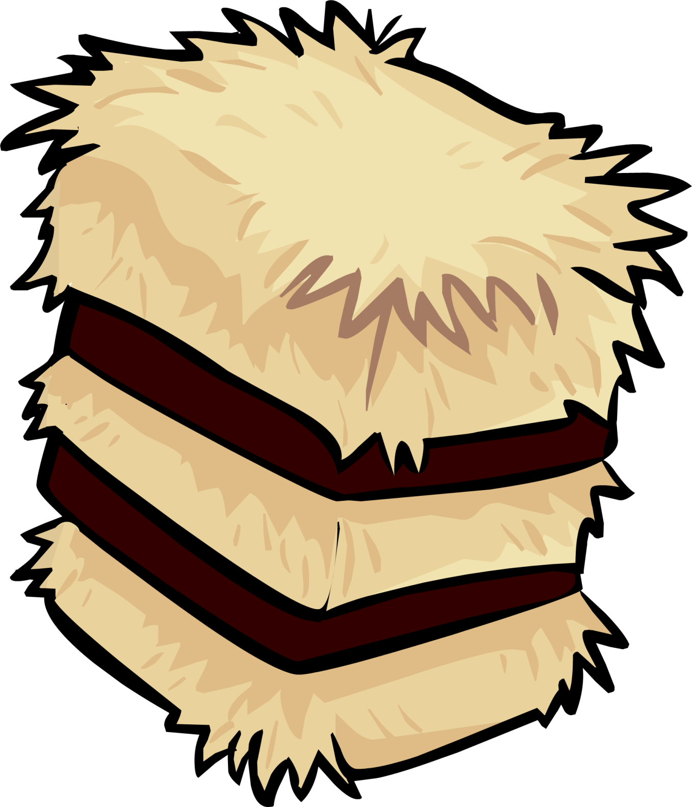 a stack of hay
