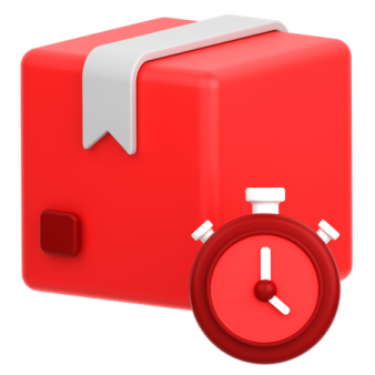 an image of a red and white object