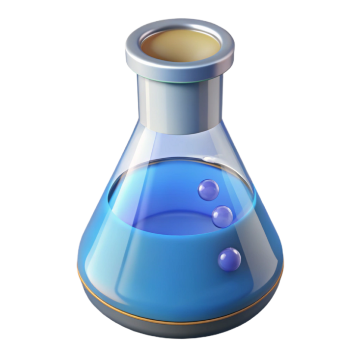 an image of a blue liquid in a test tube