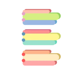an image of a stack of colorful papers