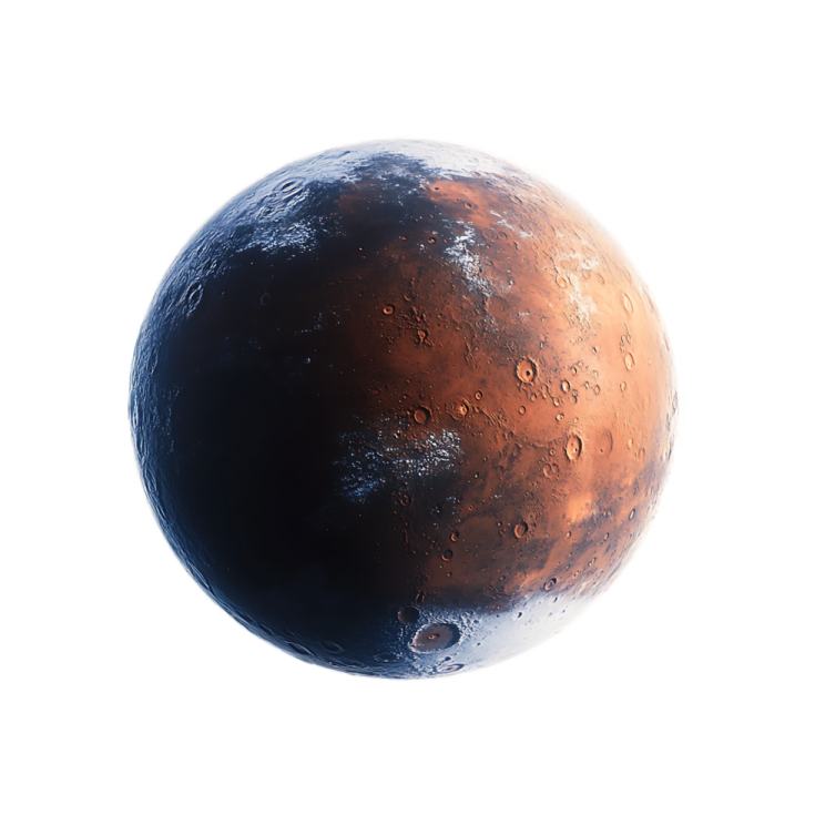 an image of the moon with a white background