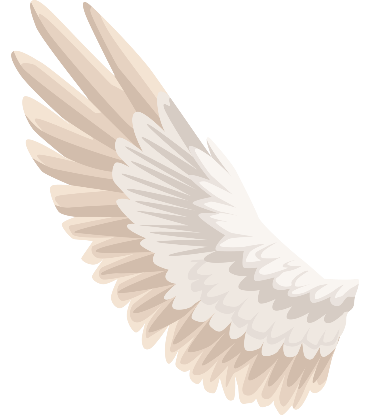 a white angel wings clipart
