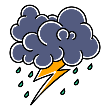 an image of a cloud with a lightning