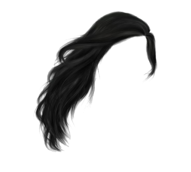 a drawing of a woman's hair