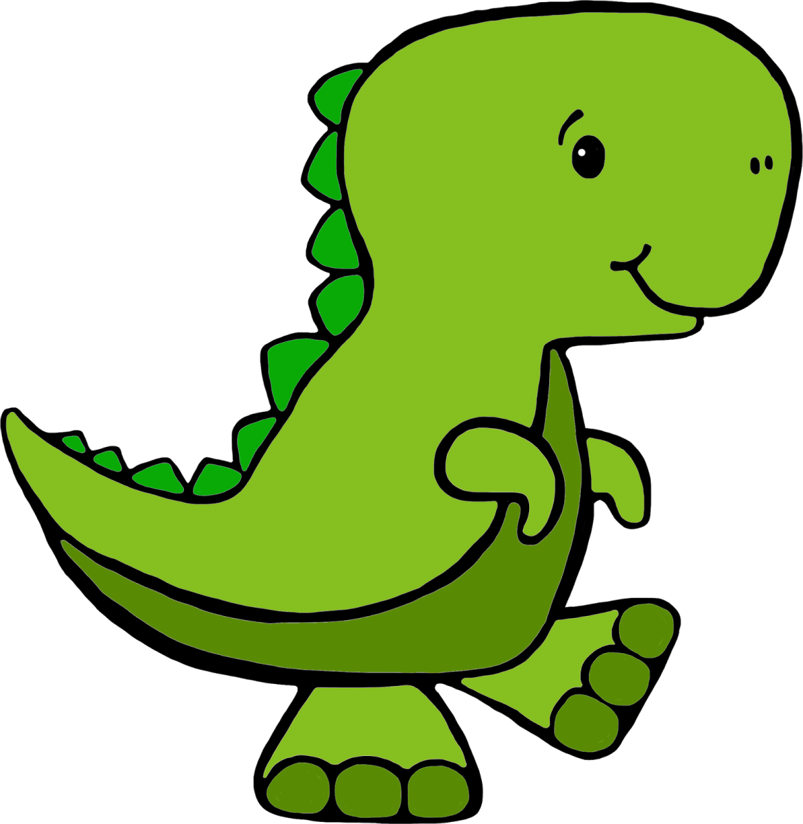 a green dinosaur sitting on the ground