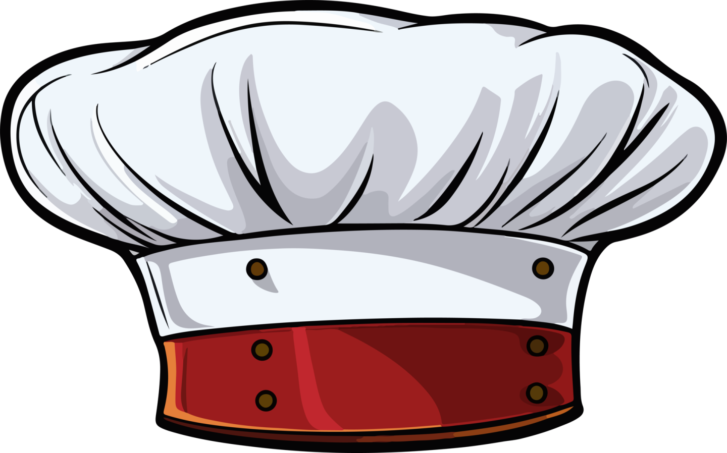 a chef hat on a white background