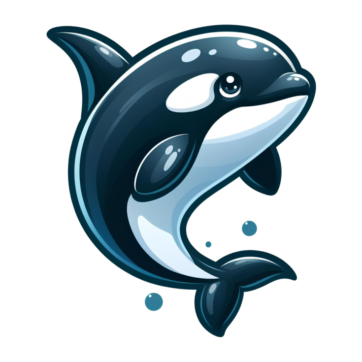 an orca jumping out of the water