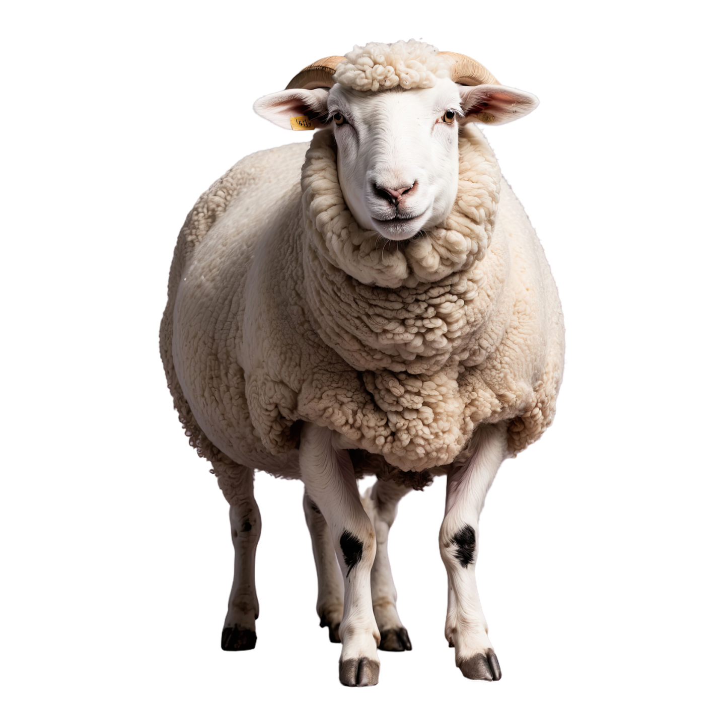 sheep isolated on a white background