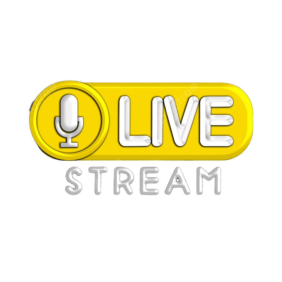 the live stream logo on a white background