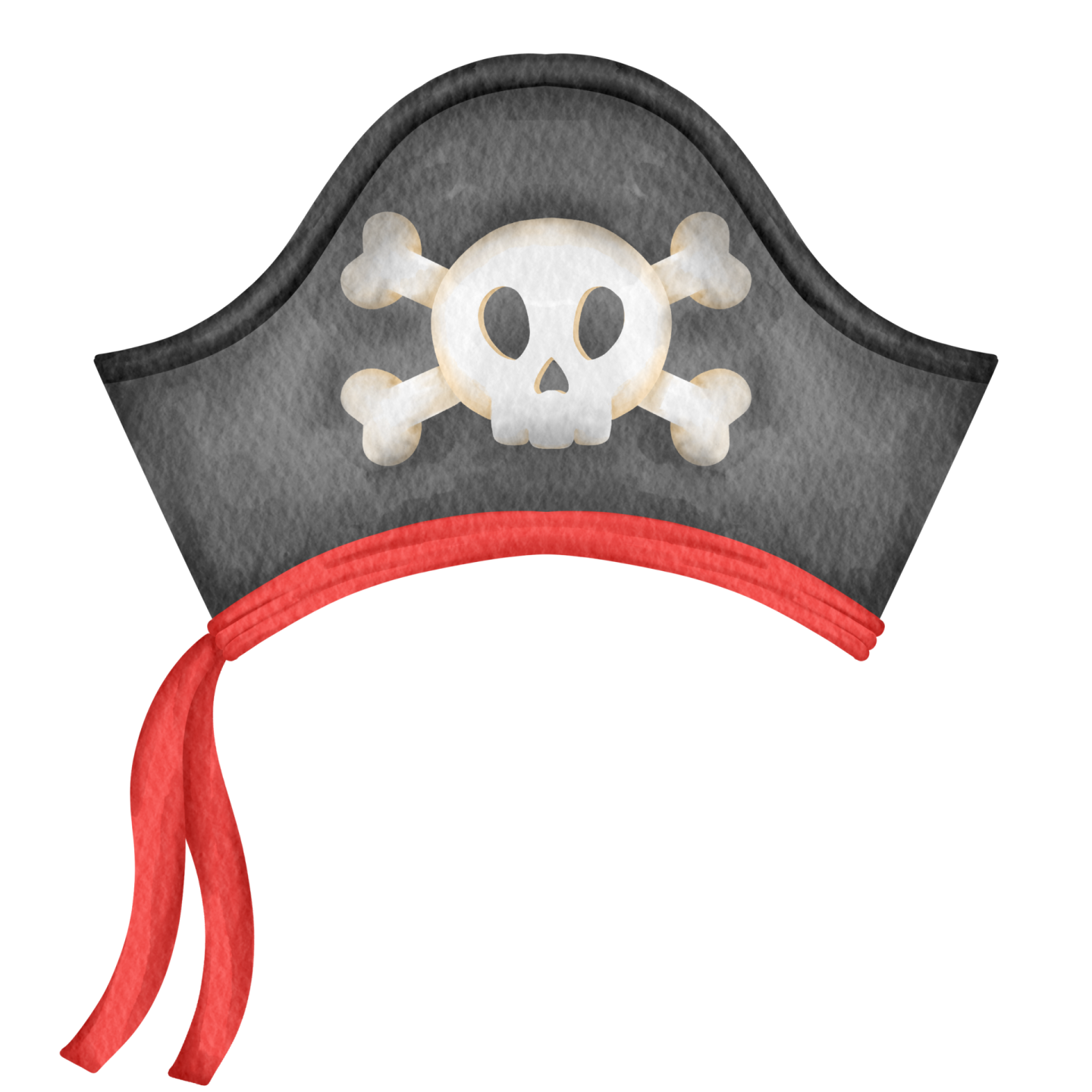 a pirate hat with a skull on it