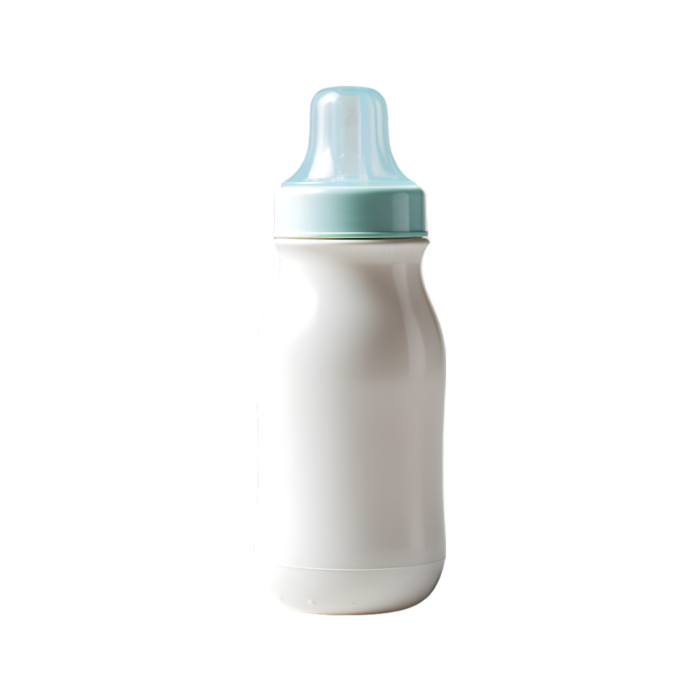 a baby bottle on a white background