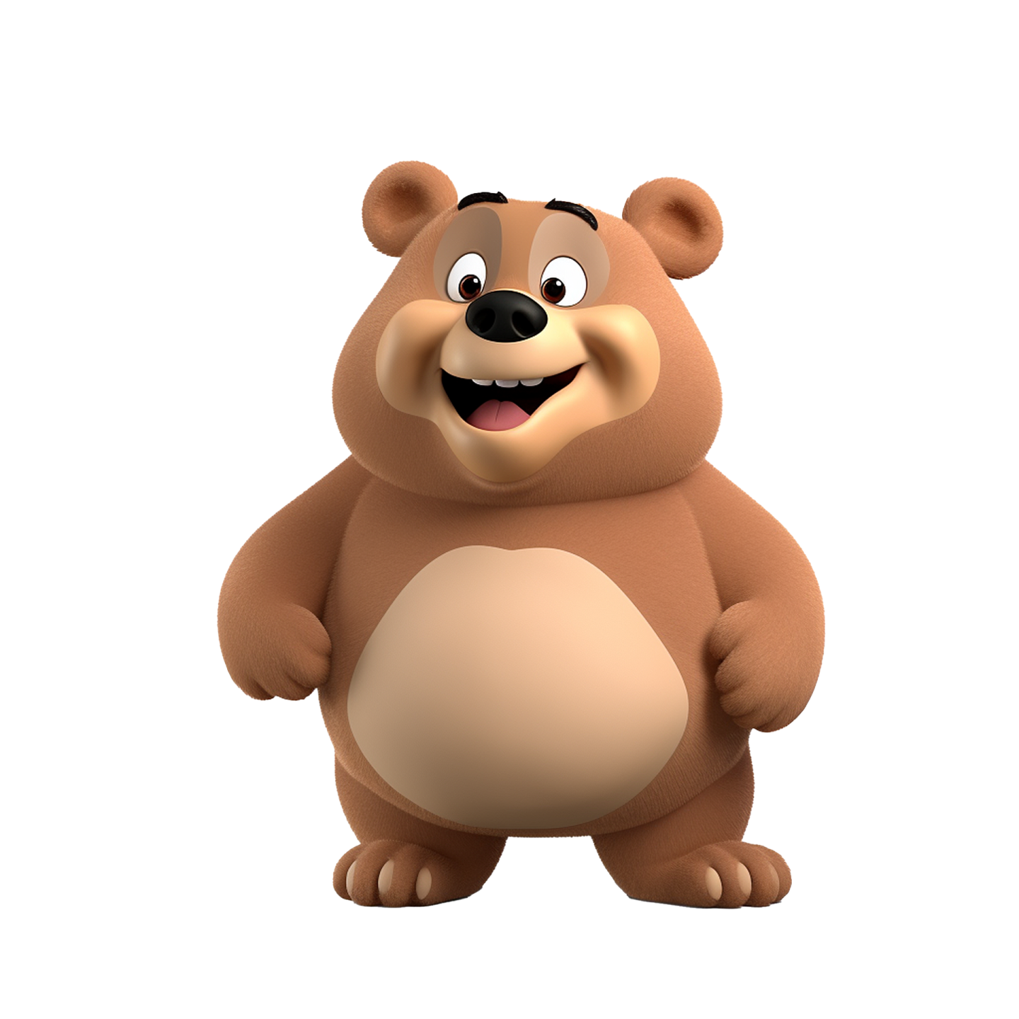 a brown bear standing on its hinds