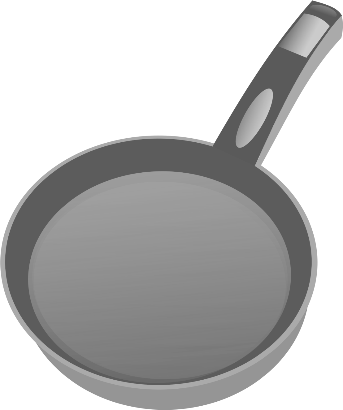 a frying pan with a handle