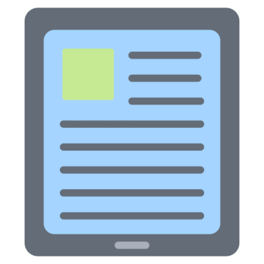 an image of a tablet with a green screen
