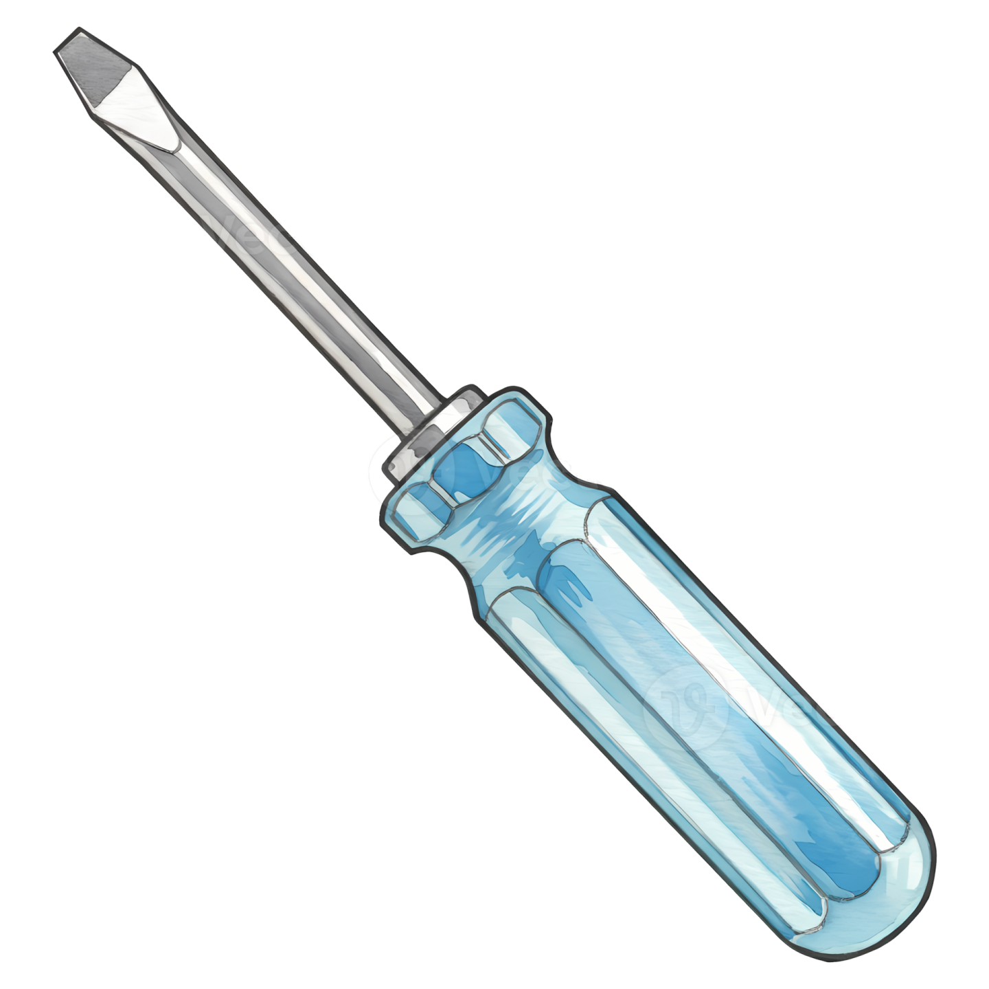 a glass vial filled with blue liquid
