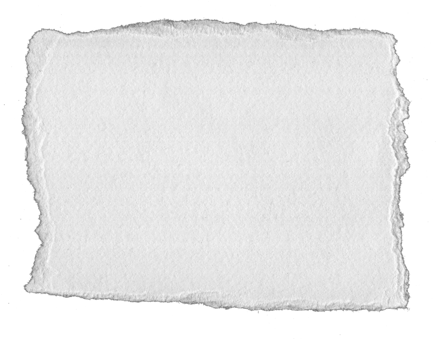 a piece of white paper on a white background