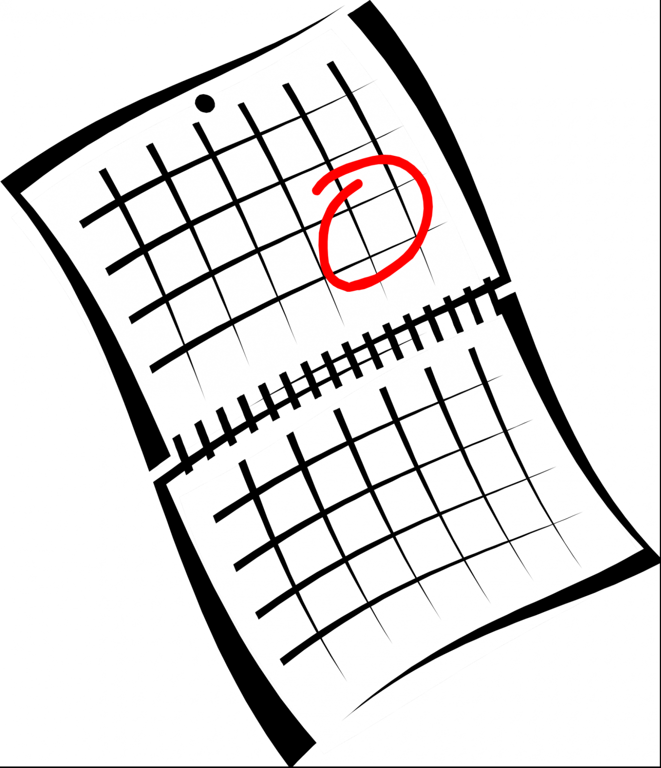 a piece of paper with a red circle on it