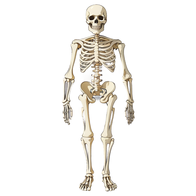 a human skeleton with no bones