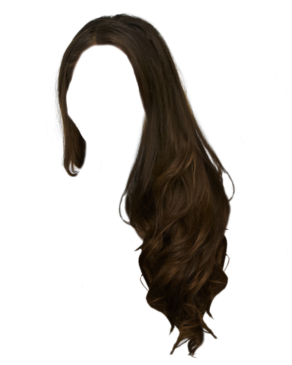 a close up of a long brown hair