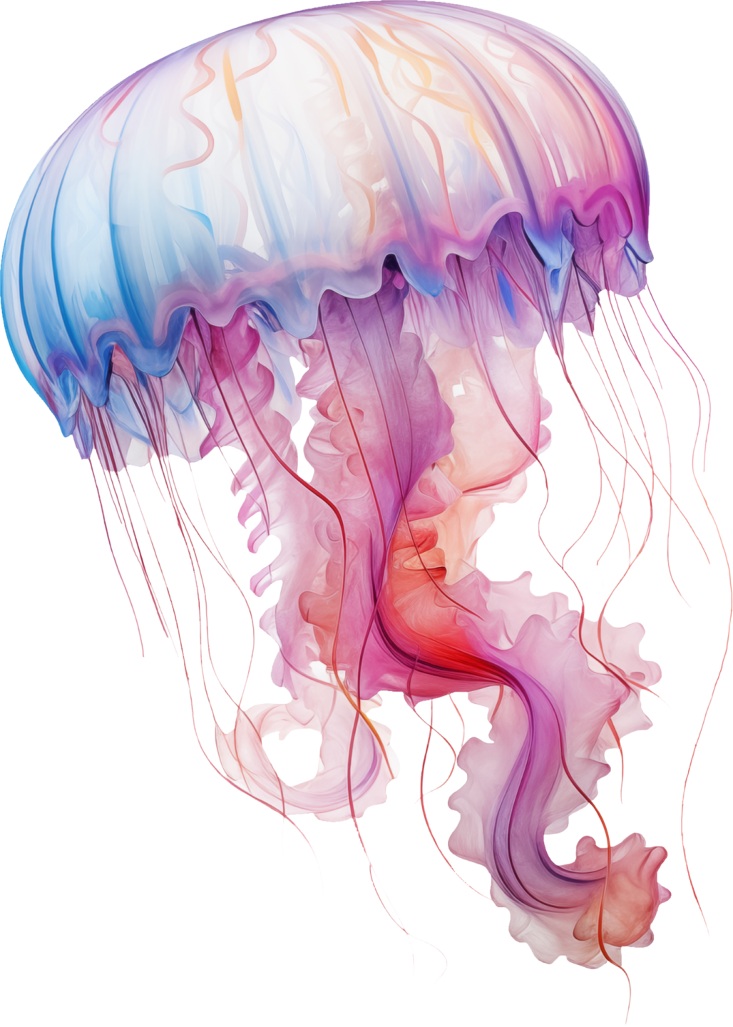 a jellyfish swimming in the water