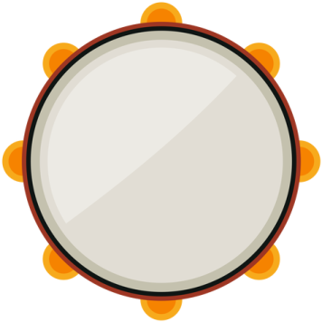 a drum on a white background