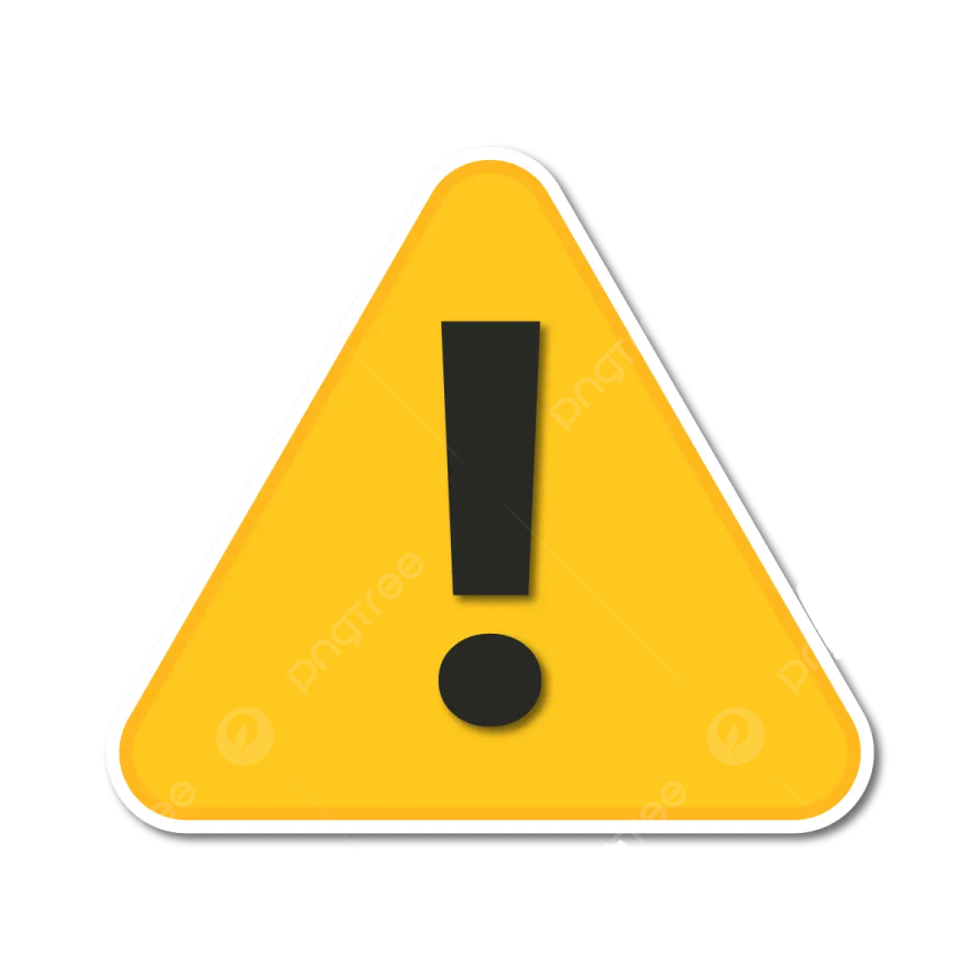 a yellow triangle with a black exor on it