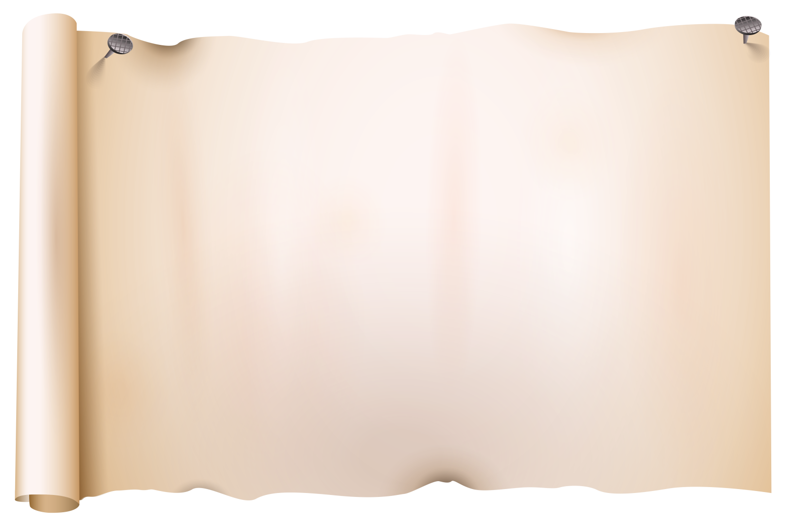 a scroll on a white background
