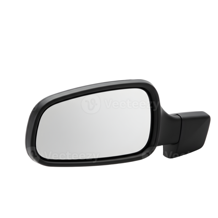 the side view mirror is shown on a white background