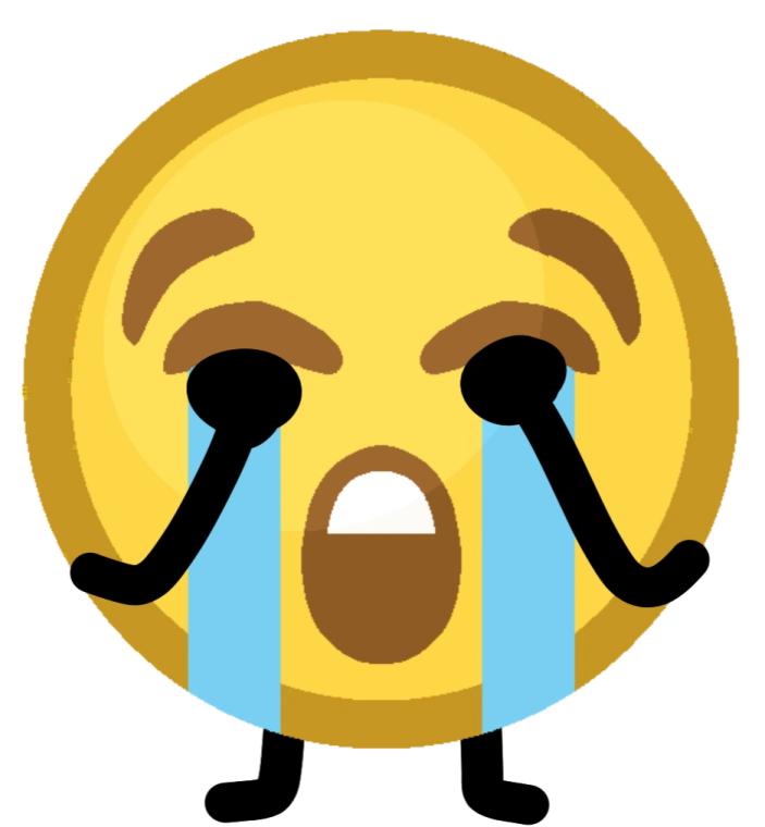 a crying smiley face
