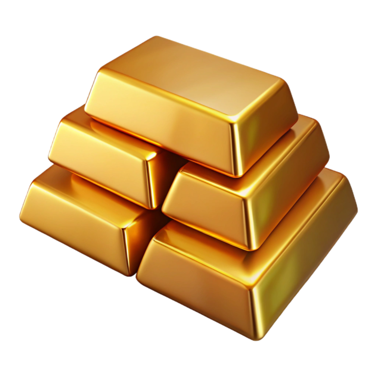 a pile of gold bars