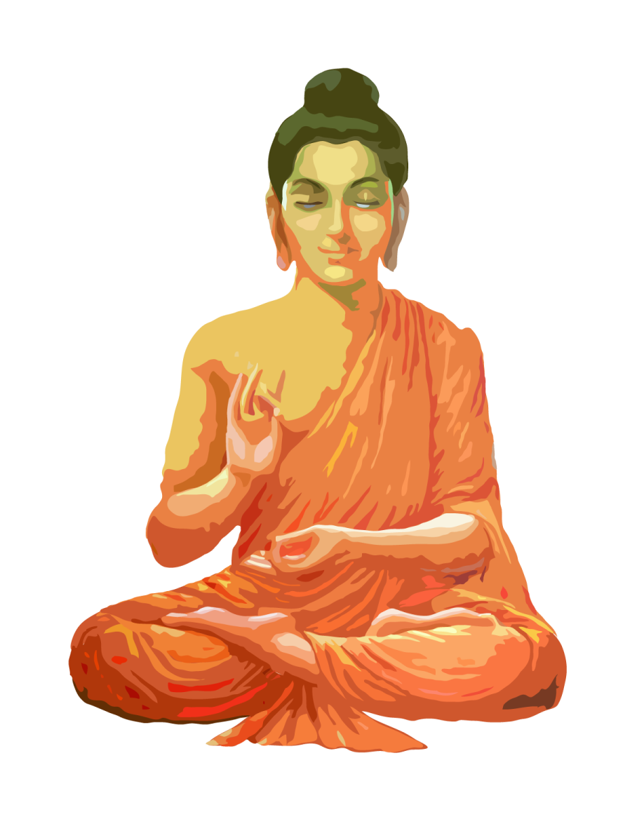 an image of a person sitting in the lotus position
