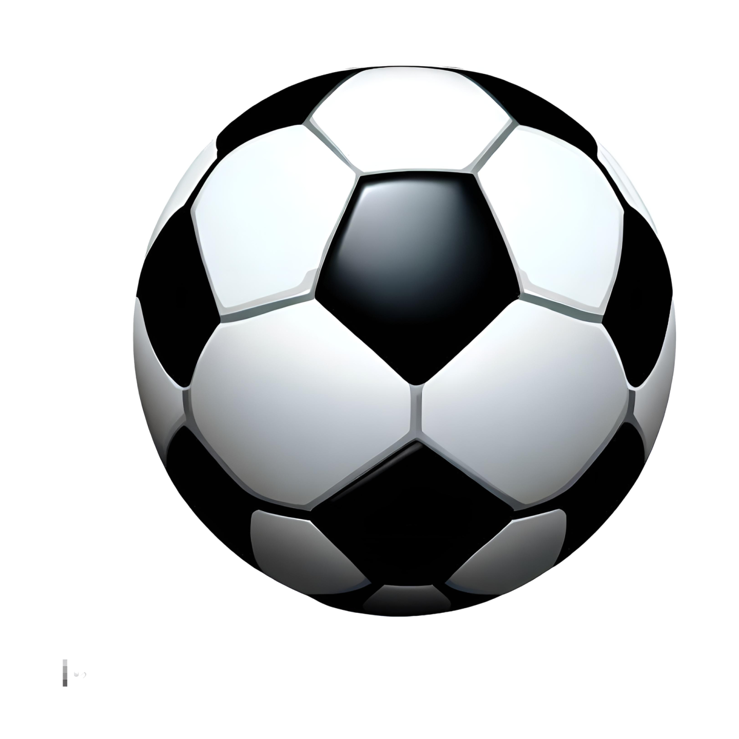 a soccer ball on a white background