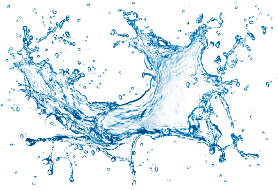 water splash on a white background