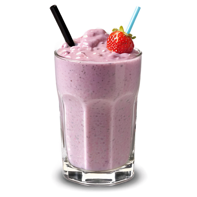 a glass filled with fruit and a straw
