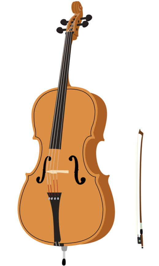 a cello and a bow