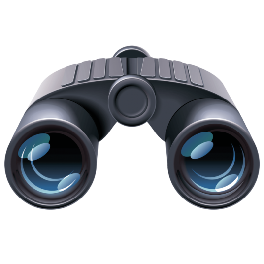 a pair of binoculars on a white background