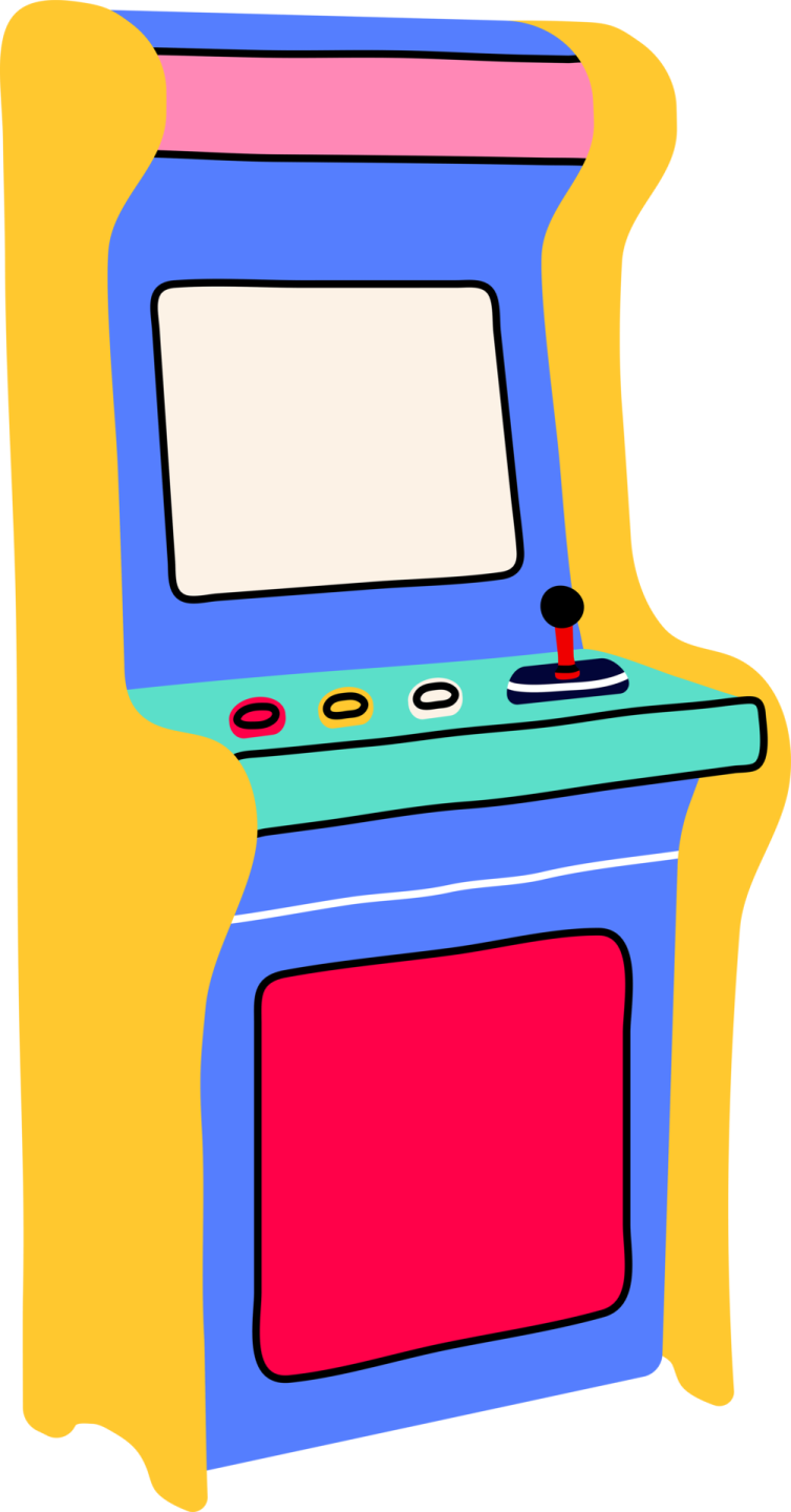 an illustration of a game machine