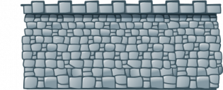 a stone wall with a white background