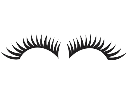 a pair of eyelashes