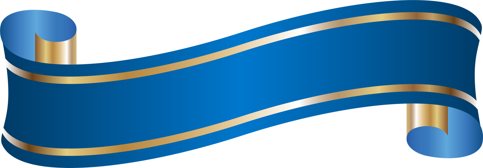 a blue and gold flag on a white background