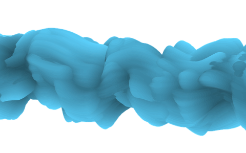 an image of a blue smoke cloud