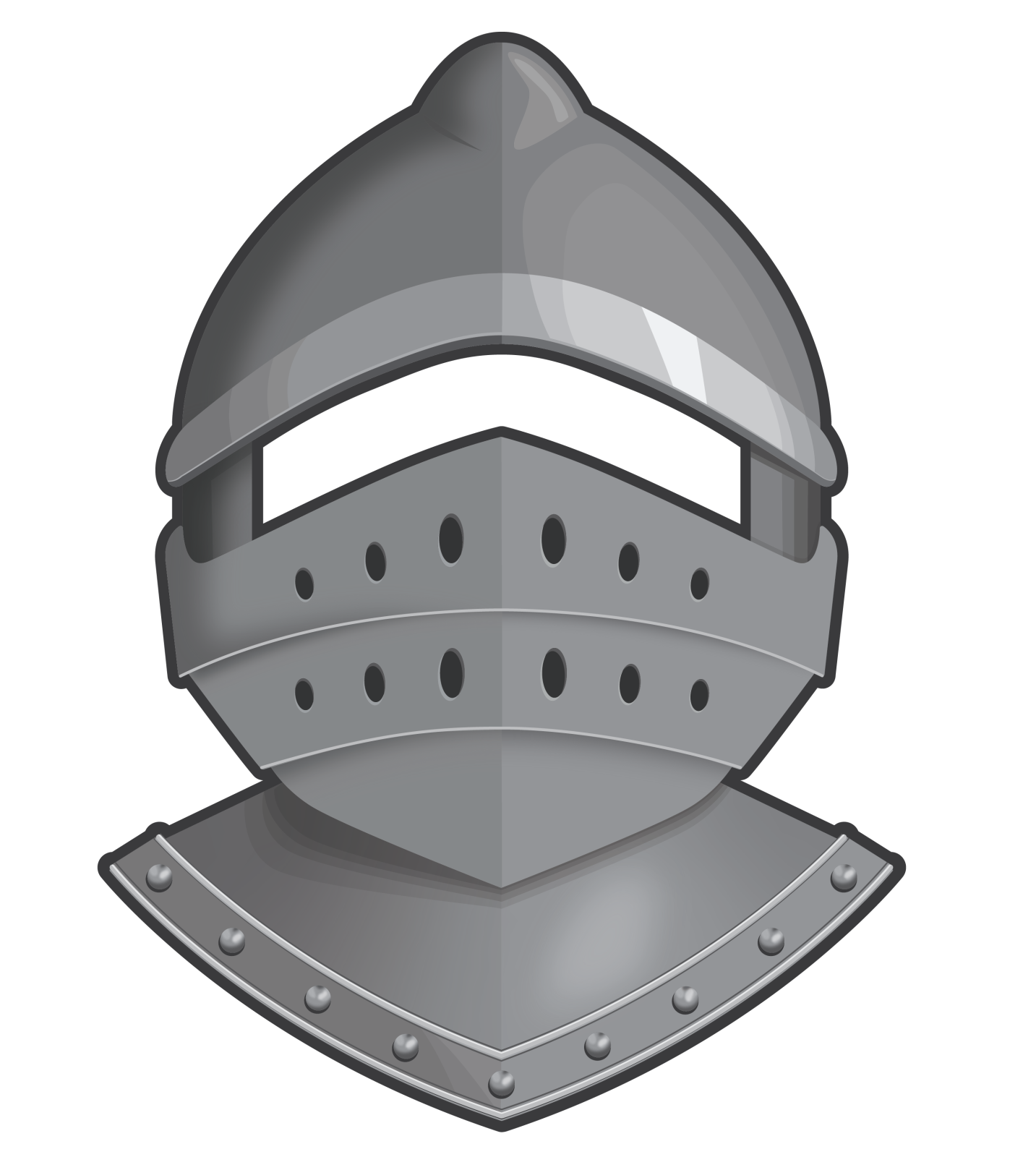 an illustration of a medieval helmet