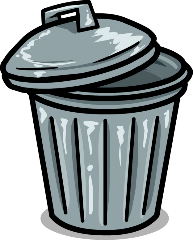 a trash can clipart