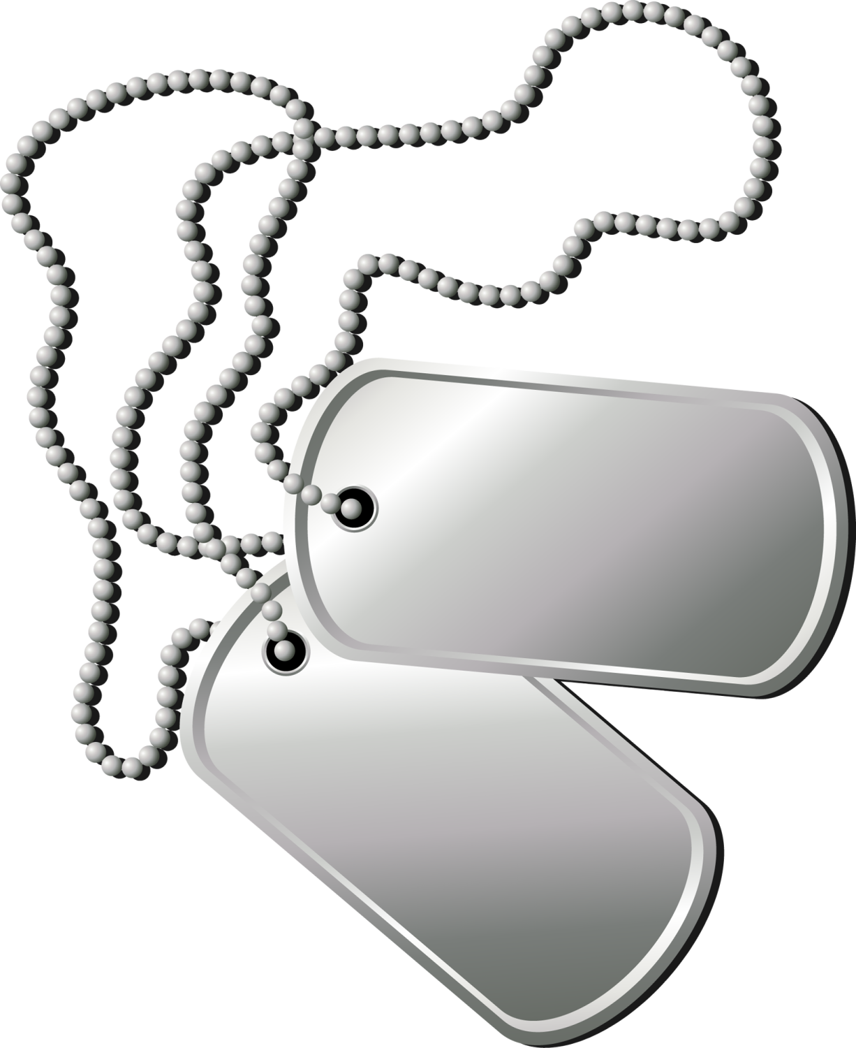 a dog tag with a chain attached to it